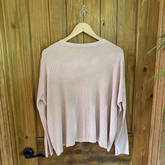 Eileen Fisher Peruvian Organic Cotton Blend Box-Top in Light Pink - Picture 4 of 8